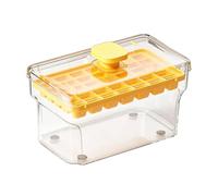 Ice Tray Set, Quick Freeze Mold, 34 Grid Ice Tray with Lid Stackable Leakproof, Food Grade Silicone Ices Mold BPA Free Safe, Press Style Cube Design, Freezer Use for Whiskey Drinks Outdoor Party