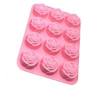 Ice Tray Silicone 12-Cavity Unique Baking Companio Rose DIY Baking Supplies
