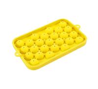 Ice Tray - Silicone Cooling Mold, Stackable Chilling Grids, Flexible Rubber Material, Spill Proof Removable Lid, Kitchen Beverage Accessory, 25 Cavity Blue Square Shape Freezer Storage Container