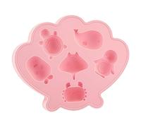 Ice Tray Silicone - Cute Oceaņ Creature Shaped Nonstick Performance | 6-Cavity Easy Release Reusable Food Grade Mold | For Freezer Home Kitchen Whiskey Cocktail Bourbon Coffee Chocolate Candy Dessert