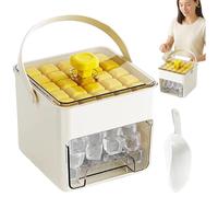 Ice Tray, Stackable Iced Block Mold, 5.91x5.91in Reusable Silicone Maker, Food Grade Design, Portable Cooling Tool for Restaurant, Refrigerator, Tea, Cocktail, Wine, Whiskey
