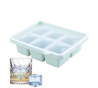 Ice Tray - Stampo Per Ghiaccio Cubetti Whiskey 6 Scompartimenti,Facile Da Rimuovere Lavabile in Lavastoviglie per Frigo Estate Festa All'Aperto Bibite Succo Birra Caffè | Cocktail Bevande Estive