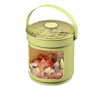 Ice Tray with Lid and Bin, 36-Grids Ice Trays for Freezer, Rotating Press-Type Large Capacity Storage Bucket, Spill-Resistant Cover for Homemade s