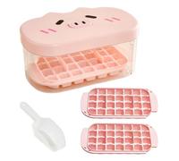 Ice Tray With Lid And Bin | Cute Design Portable Box