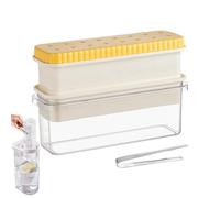 Ice Tray with Lid and Bin | Easy-Release Ice Mold Tray with Container | due to its anti-stick properties, helping users save time whResistant Bar Tool for Vodka Whiskey Beverage Cold Drinks Cocktails