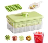 Ice Tray With Lid For Freezer - Sealed Press Button Fruit Infuser Storage