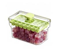 Ice Tray - With Scoop, 34 Grids Ice Maker Container | Stackable Reusable With Lid And Bin, For Whiskey Cocktail Beer Coffee Juice Home Party Camping Outdoor Picnic