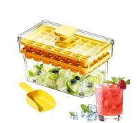 Ice Trays for Freezer 68-Cube with Scoop Lid Press Release Bin
