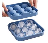 Ice Trays for Freezer - Football Shape Ice Maker Mold | Flexible Silicone Icê Tray | 9-Grid Easy Release, Non-Stick Sports Themed Icê Cubes Home Kitchen Water Cocktail, Whiskey Coffee Juice Party