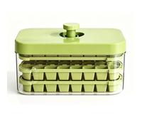 Ice Trays For Freezer - Reusable Ice Tray With Lid | Stackable Press Easy Release Maker | Ices Molds Stackable Press Easy Release For Cocktail Bourbon Wine Water Juice Milk Coffee Home Apartment