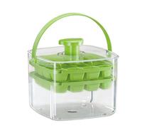 Ice Trays For Freezer,Reusable Press Tray With Bin And Lid,Ice Mold | 13.2x9.62cm For Freezer Kitchen Chilling Drinks Coffee Cocktail Whiskey Beverage