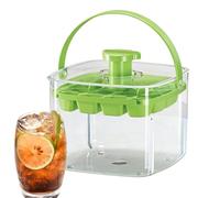 Ice Trays For Freezer,Reusable Press Tray With Bin And Lid,Ice Mold | 13.2x9.62cm For Freezer Kitchen Chilling Drinks Coffee Cocktail Whiskey Beverage