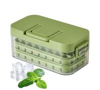 Ice Trays For Freezer With Lid - 23x12x10cm 64 Grids ice cubes Mold Box With Handle, Press Down Tray Large Capacity Easy Release For Whiskey Cocktail Coffee Beverage Win