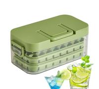 Ice Trays for Freezer with Lid - 64 Grid Freezer Cube Mold, Easy Release Ice Making Tray with Handle | For Whiskey, Cocktail, Coffee, Wine, Beverage Chilling, Bar, Kitchen, Refrigerator Use