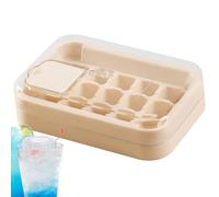 Ice Trays Freezer, 15 Hole Silicone Ice Tray Lid, Easy Fill Release, Spill Resistant Push Down No Touch Design, Reusable for Whiskey, Cocktail, Coffee, Tè, Beer, Home Use