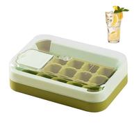 Ice Trays Freezer, 15 Hole Silicone Ice Tray Lid, Easy Fill Release, Spill Resistant Push Down No Touch Design, Reusable for Whiskey, Cocktail, Coffee, Tè, Beer, Home Use