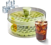 Ice Trays Freezer - Press-Release Cube Mold Lid, Ice Maker Container for Easy Release, Kitchen Tray Tool, Freezer Accessory for Coffee, Party, Home, RV, Cafe, and Restaurant Use