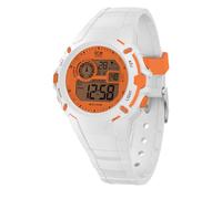 ICE-WATCH - ICE digit explorer White orange - Orologio Bianco e arancione da Bambinicon Cinturino in silicone - 024002 (Small)