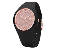 Ice-Watch - ICE glitter Black Rose-Gold - Orologio nero da Donna con Cinturino in silicone - 001353 (Medium)