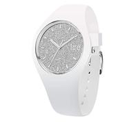 Ice-Watch ICE Glitter White Silver Orologio Bianco da Donna con Cinturino in Silicone, 001344 (Small)
