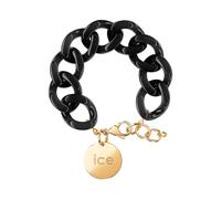 ICE-WATCH - Jewellery - Chain Bracelet - Black - Bracciale in Maglia Nera XL da Donna con Medaglia d'Oro (020354)