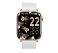 ICE-WATCH smart 2.0 Rose-Gold White - Orologio connesso rosa con cinturino in silicone bianco per donna - 022537 (1,96 inch)
