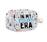 Ice World, trousse per cosmetici, con cerniera, idea regalo ispirata al cartone animato, con principessa pupazzo di neve, per amanti del film, Ice World Mb Regno Unito, 0