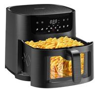 Iceagle Friggitrice ad Aria XXL 9L - 1800W Air Fryer | Friggitrice Senza Olio con Finestra, 8 Programmi, Touch Screen di Facile Utilizzo per una Cottura Semplice, Ricettario