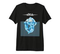 Iceberg Poligonale Esplora Il ghiacciaio Artico del Polo Maglietta Premium