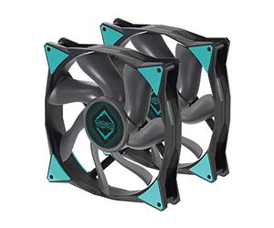 Iceberg Thermal IceGALE PWM Premium Case Fan da 140 mm, confezione da 2 pezzi, colore: nero