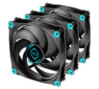 Iceberg Thermal IceGALE Silent - Ventola di raffreddamento ottimizzata Airflow da 120 mm, confezione da 3, colore: Nero