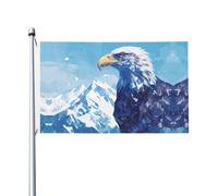 Icebird Bandiera da giardino stampata, 91,4 x 152,4 cm, adatta per prati, balconi, terrazze, interni ed esterni, con occhielli in metallo, asta non inclusa.