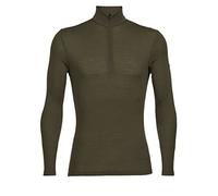 Icebreaker Everyday Half Base Layer Long Sleeve Top Maglia Termica a Maniche Lunghe con Mezza Zip, Loden, XL Uomo