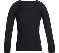 Icebreaker 200 Oasis Ls Crewe Kids Black 21 - T-shirt termica - Nero [Taglia : 4 ans]