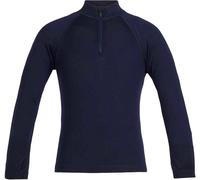 Icebreaker - Base layer con collo a zip in lana merino - K Merino 260 Oasis LS Half Zip Midnight Navy - Taglia Bambino 4a - Blu navy