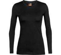 Icebreaker - Base layer in lana merino, 200 g/m² - Wmns 200 Oasis LS Crewe Black per Donne - Taglia M - Nero