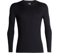 Icebreaker - Base layer in lana merino 200g/m² - Mens 200 Oasis LS Crewe Black per Uomo - Taglia S - Nero Nero S