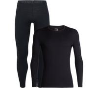 Icebreaker - Base layer in lana merino 200g/m² - Pack M Merino 200 Oasis LS Crewe Black