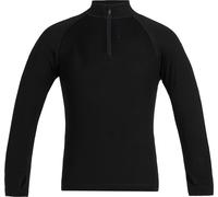 Icebreaker - Base layer in lana merino, 260g/m² - Kids 260 Tech LS Half Zip Black - Taglia 4a - Nero