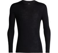 Icebreaker - Base layer tecnico in lana merino, 175 g/m² - Mens 175 Everyday LS Crewe Black per Uomo - Taglia XL - Nero