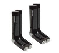 Icebreaker - Set di 2 paia di calze da sci da uomo - M Merino Blend Ski+ Medium OTC 2 Pack Black/Ether/Graphite per Uomo - Taglia 39-41,5 - Nero