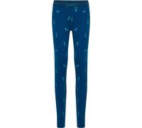 Icebreaker - Collant in Lana merino - K Merino 200 Oasis Leggings Snow Day Atlantis/Topaz/Aop - Taglia 8a - Blu