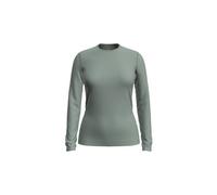 Icebreaker donna 260 tech green merino long sleeve jersey