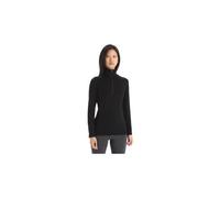 Icebreaker donna 260 tech merino 1 2 zip baselayer nero