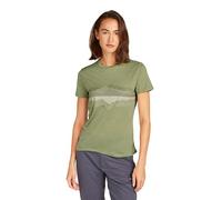 Icebreaker - Donna Merino Core Tee a Manica Corta Cook Reflected - Maglietta per Tutti i Giorni - Lichen, M
