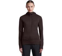 Icebreaker - Women's Merino 260 Quantum IV L/S Zip Hoodie - Felpa di merino con cappuccio XL nero/marrone