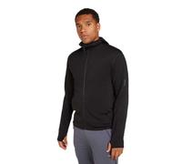 Icebreaker - Merino 360 RealFleece Elemental L/S Zip Hoodie - Felpa di merino con cappuccio L nero