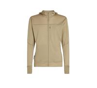 ICEBREAKER Giacca in pile da uomo Real Fleece 300 Merino con cappuccio beige | M