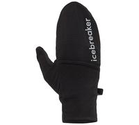 Icebreaker - Guanti in lana merino - U Merino 200 Oasis Convertible Mittens Black - Taglia L - Nero