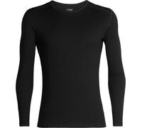 Icebreaker - Intimo tecnico in lana merino, 260 g/m² - Mens 260 Tech LS Crewe Black per Uomo - Taglia XXL - Nero